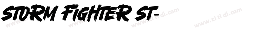 Storm Fighter St字体转换